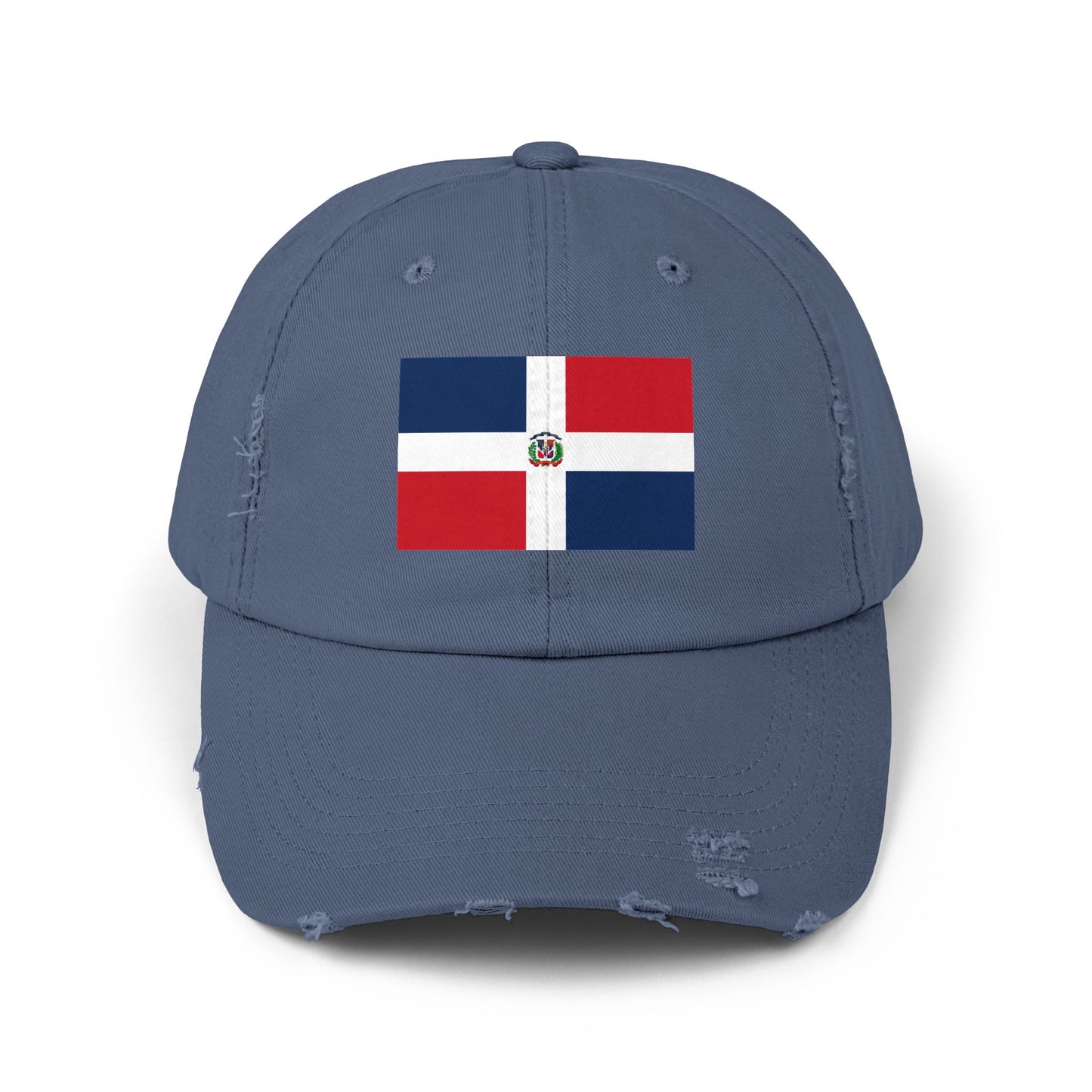 Dominican Republic Flag Unisex Distressed Cap | Casual Style, Streetwear Accessory, Gift for Travel Lovers, Patriotic Hat