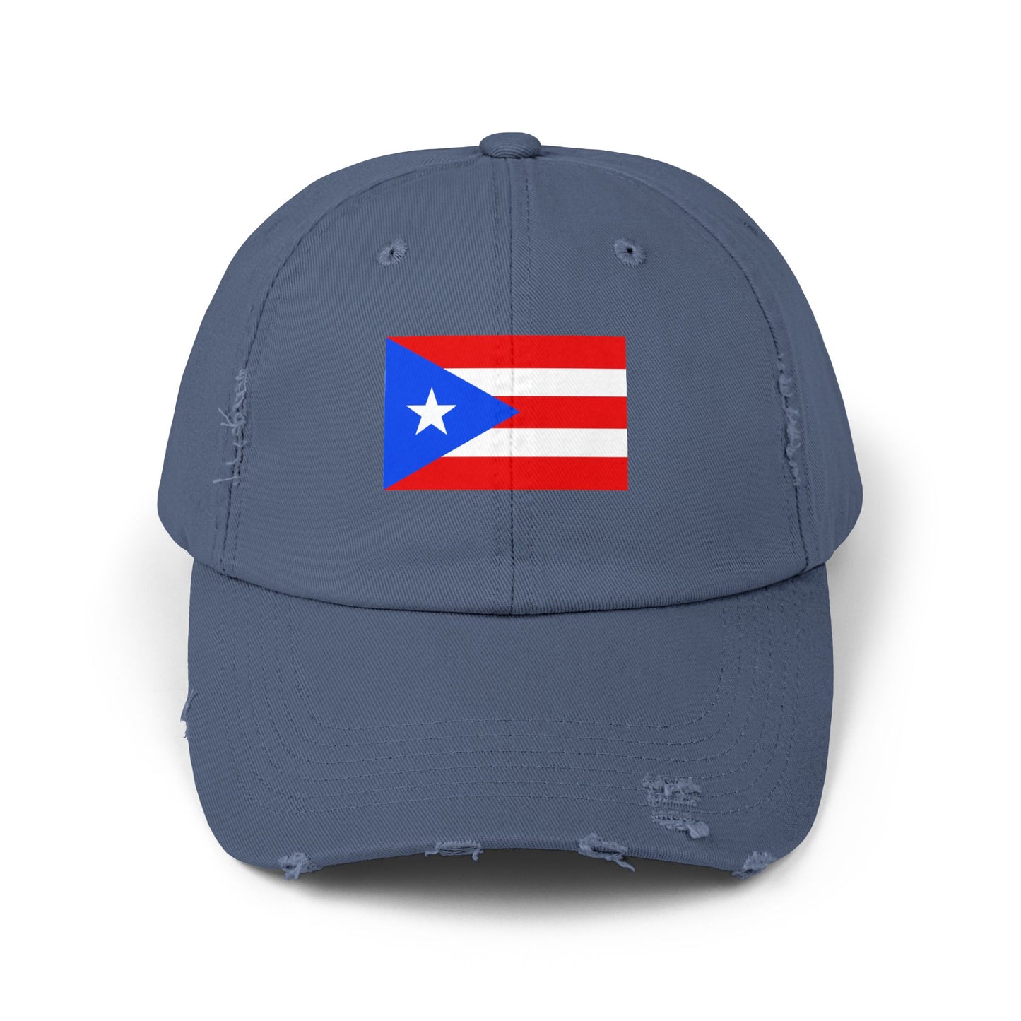 Puerto Rican Distressed Cap | Unisex Cap | Casual Summer Hat | Outdoor Adventure Gear | Flag Hat | Perfect Gift for Holidays