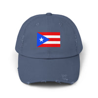 Puerto Rican Distressed Cap | Unisex Cap | Casual Summer Hat | Outdoor Adventure Gear | Flag Hat | Perfect Gift for Holidays