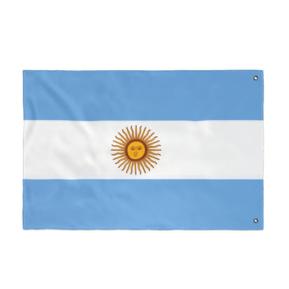 Argentinian Double Sided Flag, Handcrafted Home Decor, Outdoor Decoration, Sports Event Banner, Unique Gift for Flag Lovers