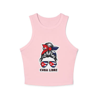Cuba Libre Women's Micro Rib Racer Tank Top - Fun Summer Vibe!
