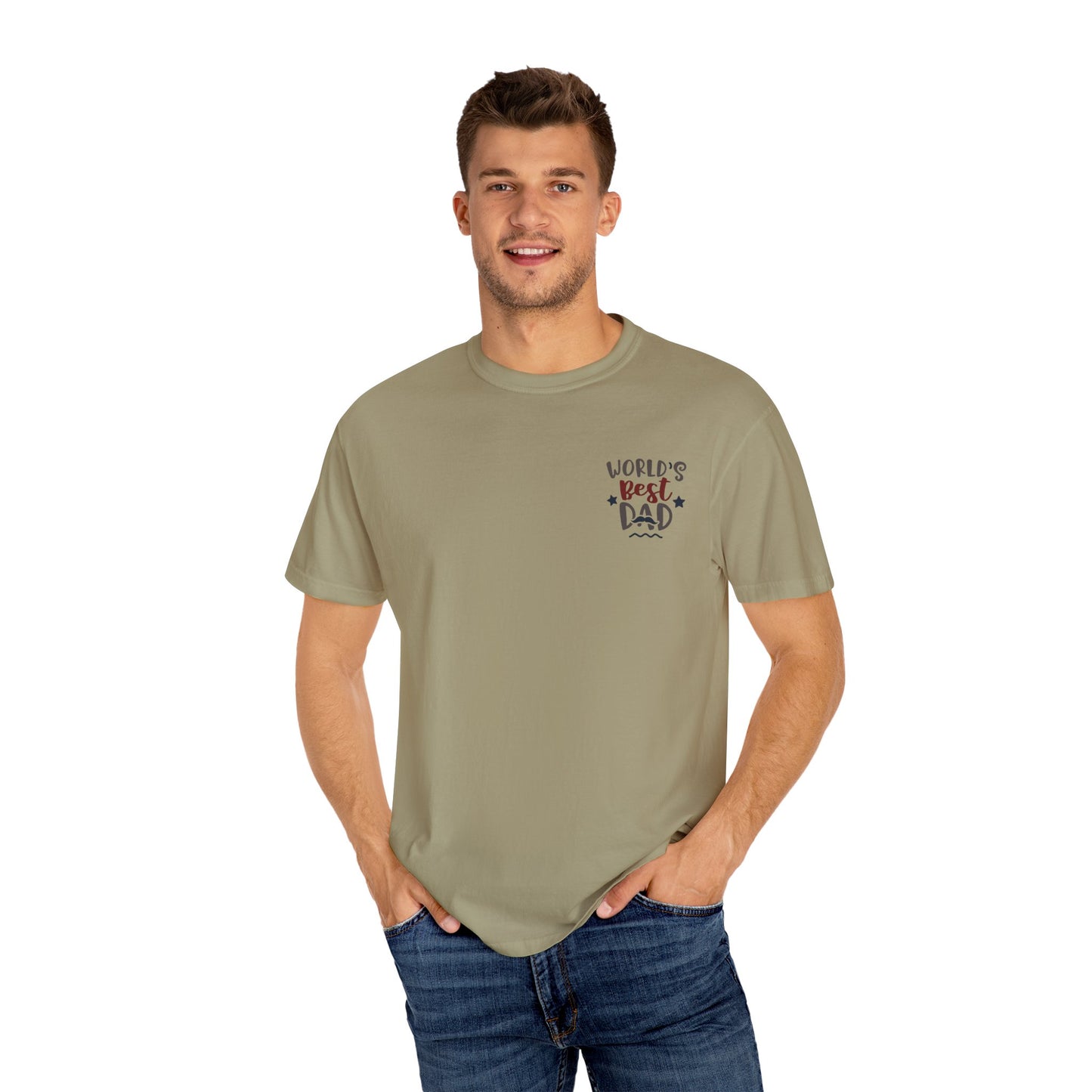 World's Best Dad T-Shirt | Unisex Garment-Dyed Tee, Perfect Father's Day Gift, Dad Appreciation Day, Casual Family Outing Wear, Dad T-Shirts