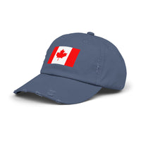 Unisex Distressed Canada Flag Cap, Casual Hat for Outdoor Adventures, Canadian Pride Gear, Gifts for Canada Day, Summer Style Accessory
