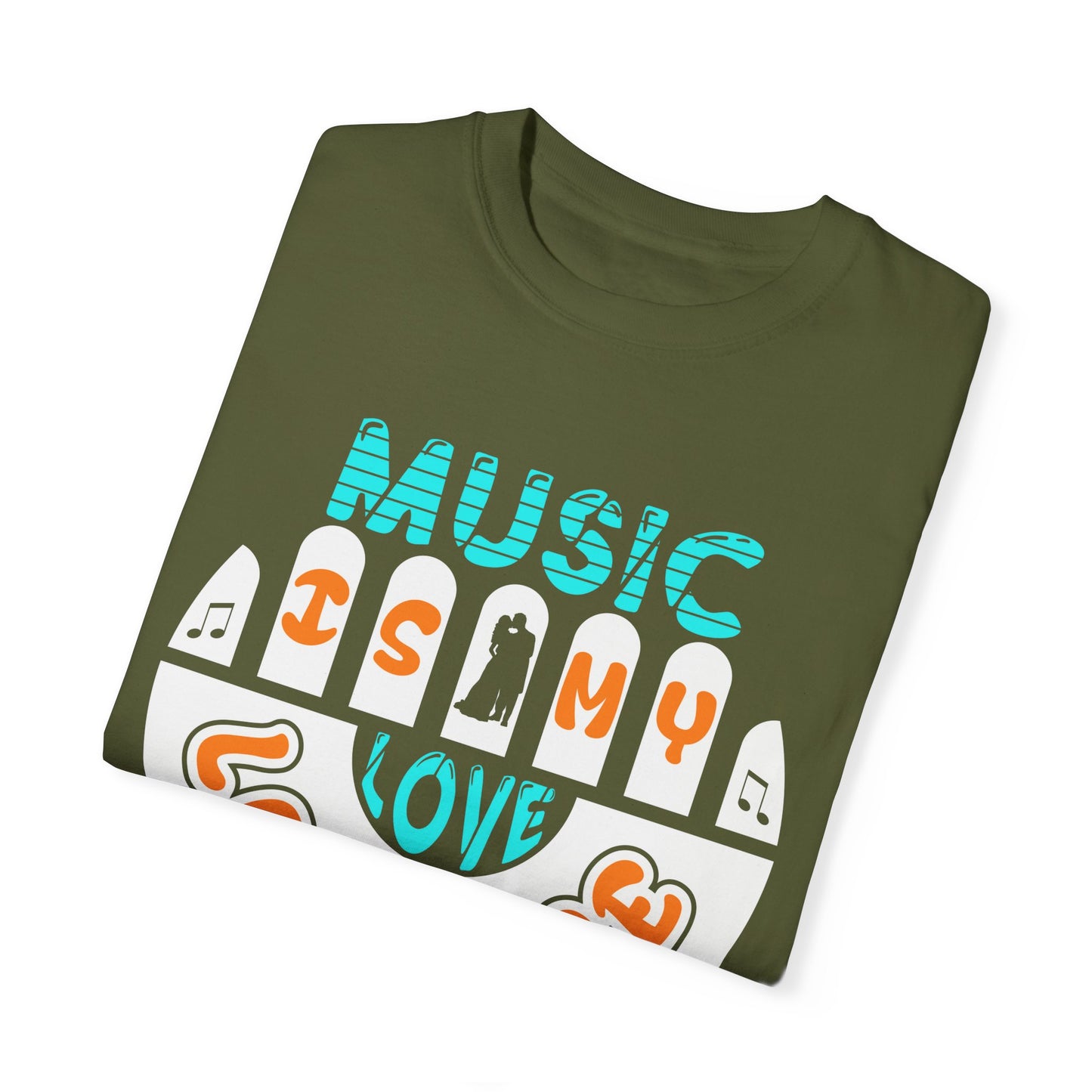 (Music)Unisex Garment-Dyed T-shirt