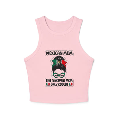 Mexican Mom Funny Racer Tank Top