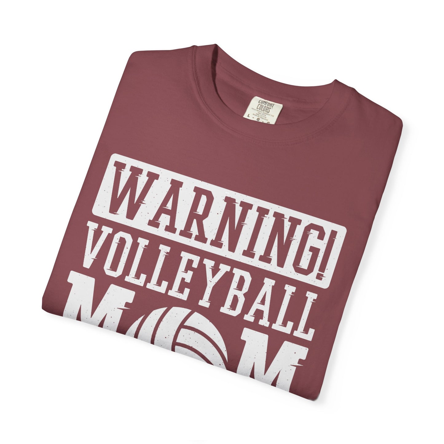 Warning! Volleyball Mom Unisex T-Shirt – Perfect Gift for Sports Moms