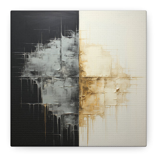 Modern Abstract Wall Art - Matte Canvas 12" x 12" - Contemporary Home Decor