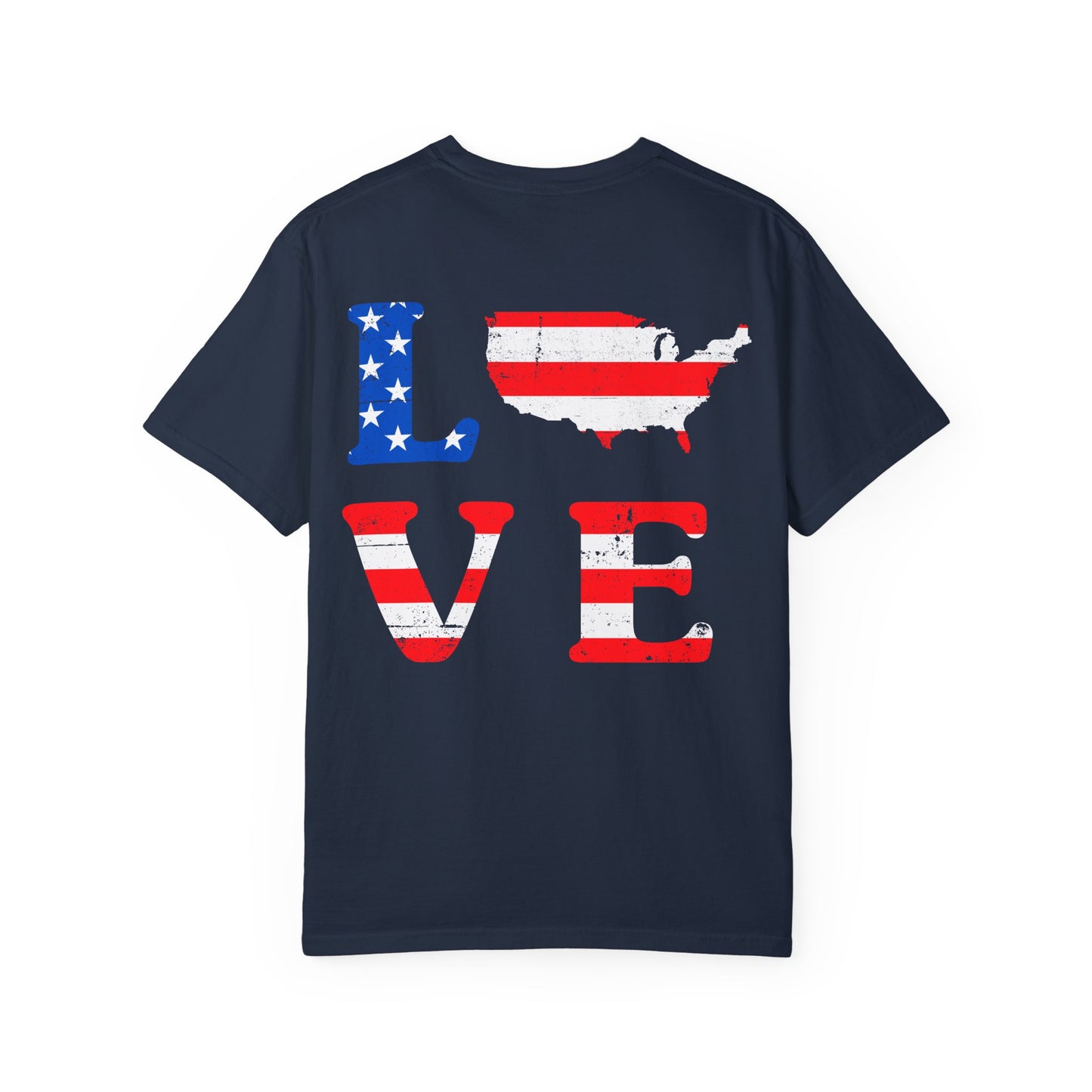 American Patriot Unisex Garment-Dyed T-shirt 9