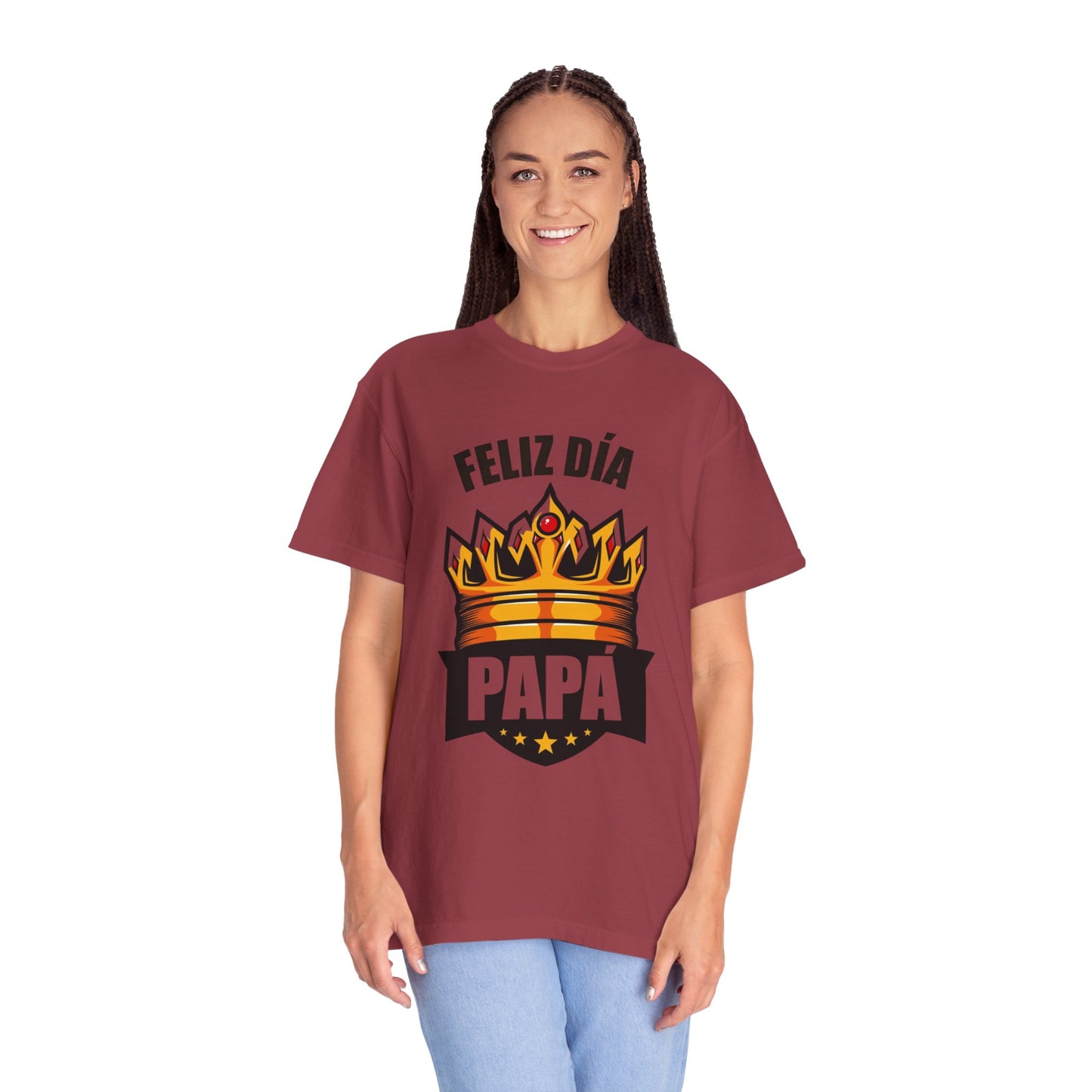 Feliz Día Papá T-Shirt - Unisex Garment-Dyed Tee for Father’s Day