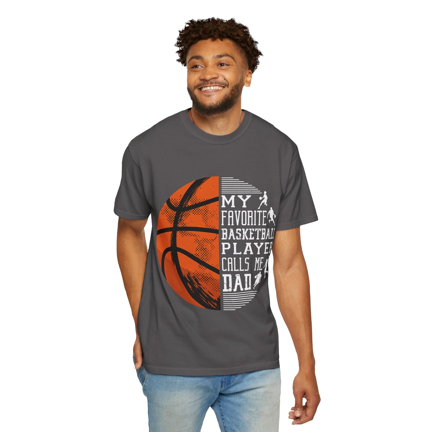 My Favorite Basketball Player Calls Me Dad T-Shirt, Unisex Athletic Shirt, Gift for Sports Dads, Father’s Day, Basketball Fan Tee