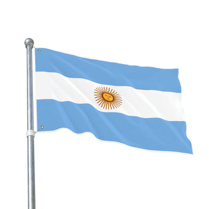 Argentinian Double Sided Flag, Handcrafted Home Decor, Outdoor Decoration, Sports Event Banner, Unique Gift for Flag Lovers