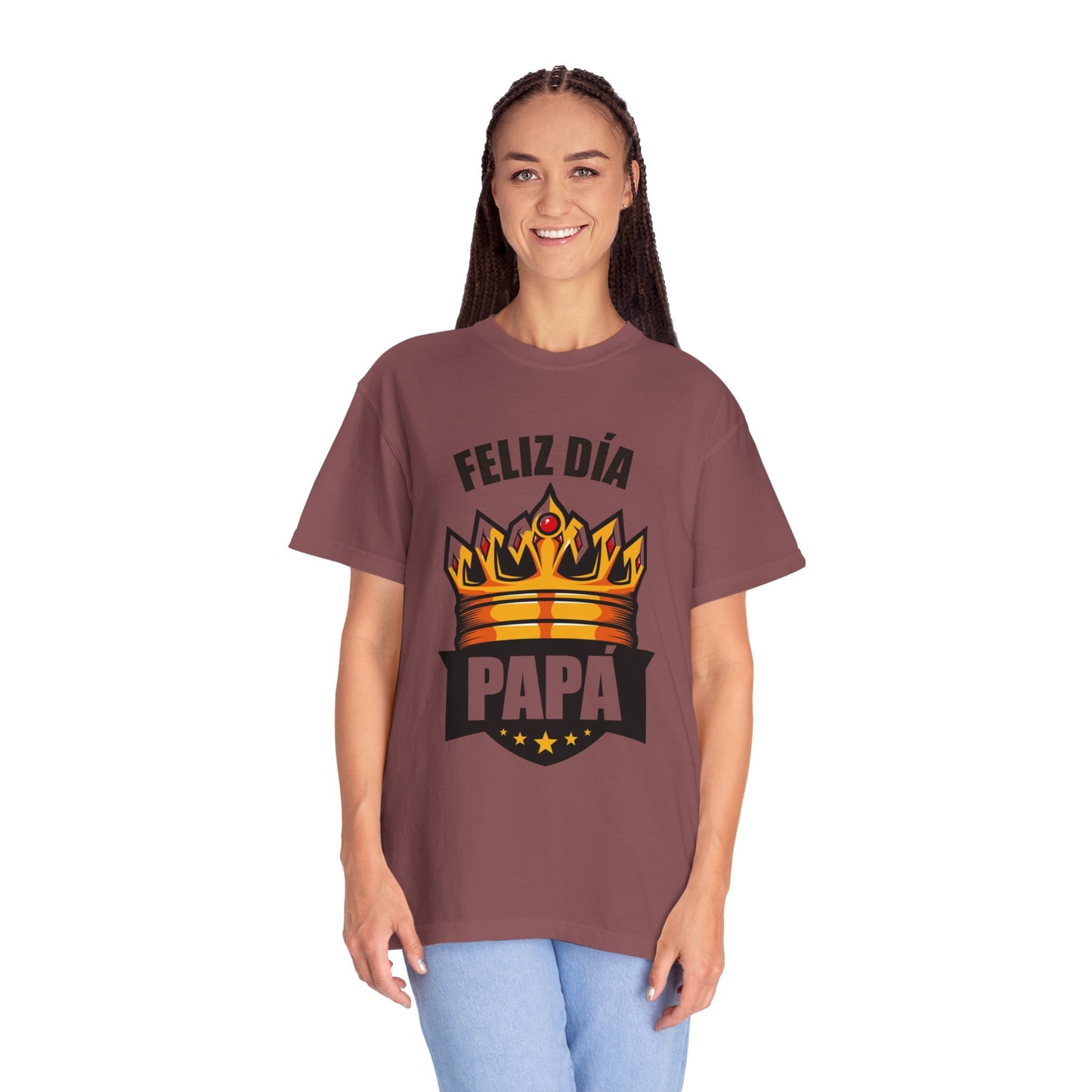 Feliz Día Papá T-Shirt - Unisex Garment-Dyed Tee for Father’s Day