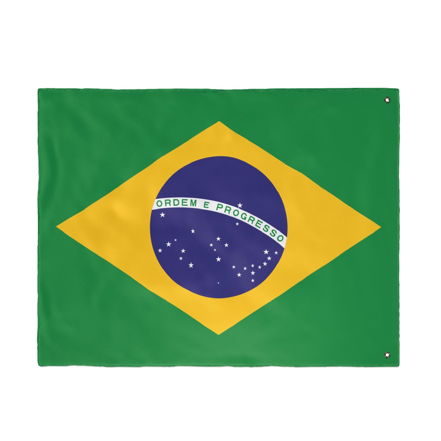 Vibrant Double Sided Brazilian Flag, Decorative Outdoor Banner, Festival Décor, Patriotic Home Decor, Sports Game Decoration