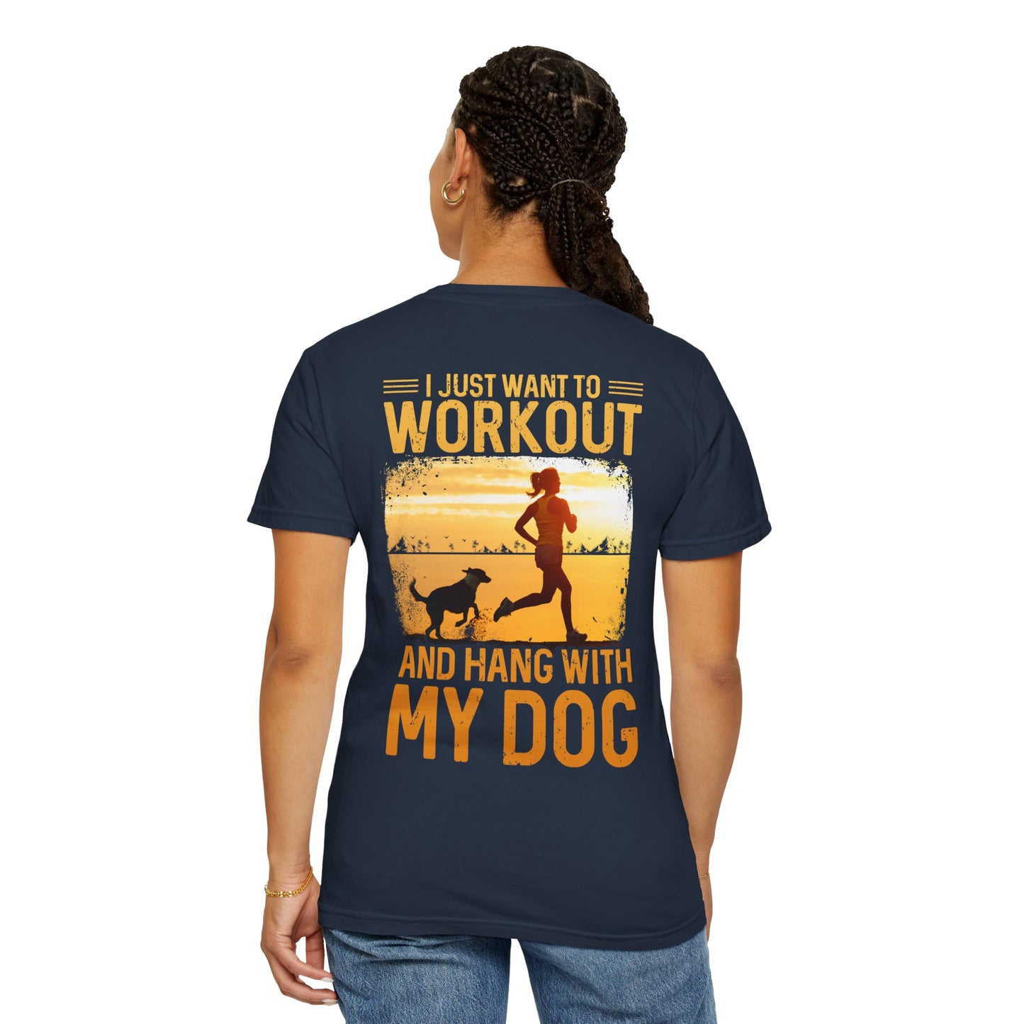 Fitness Unisex Garment-Dyed T-shirt (Back Design) 11