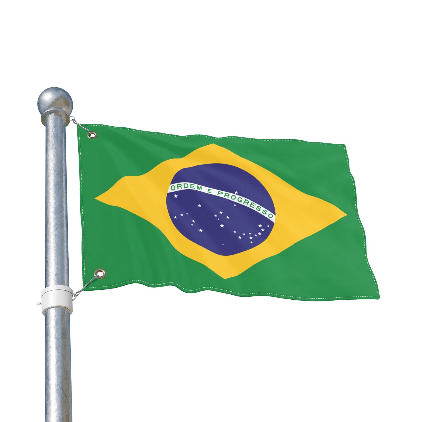 Vibrant Double Sided Brazilian Flag, Decorative Outdoor Banner, Festival Décor, Patriotic Home Decor, Sports Game Decoration