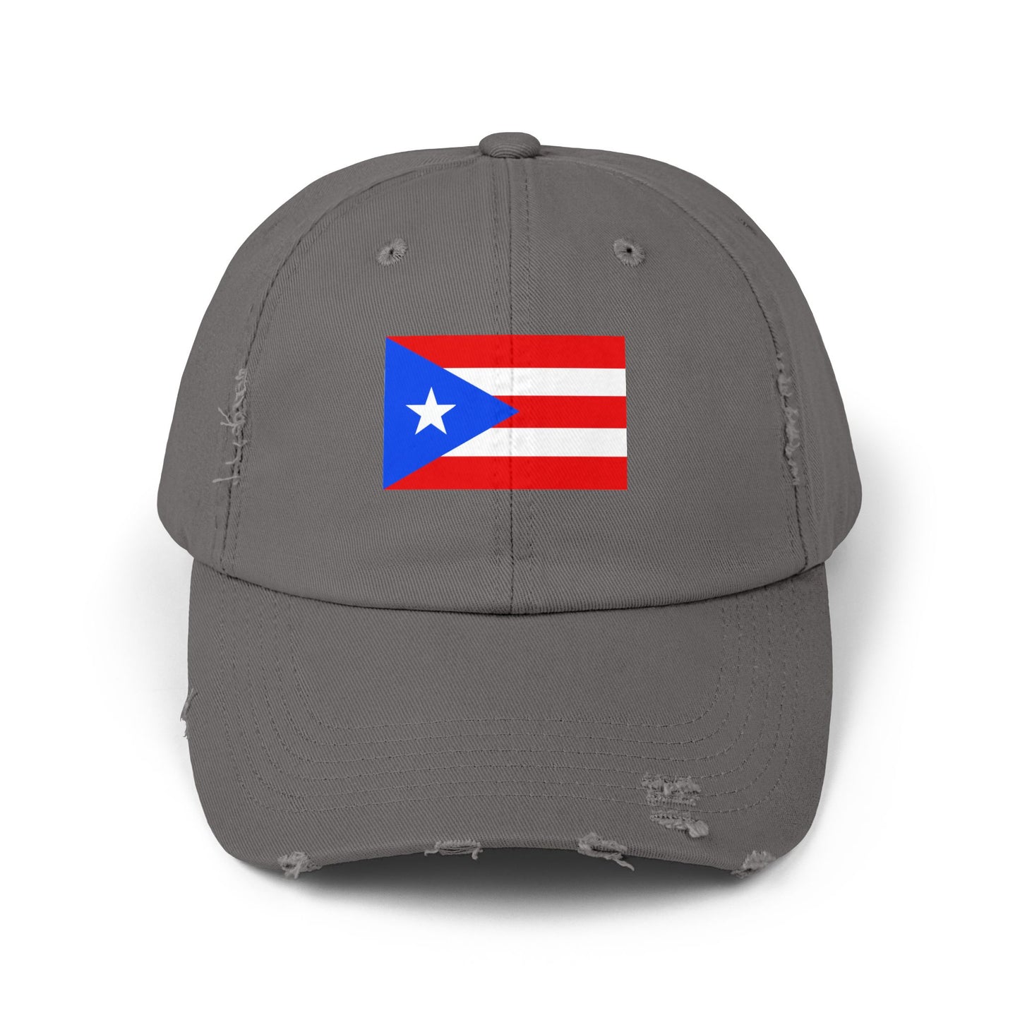 Puerto Rican Distressed Cap | Unisex Cap | Casual Summer Hat | Outdoor Adventure Gear | Flag Hat | Perfect Gift for Holidays