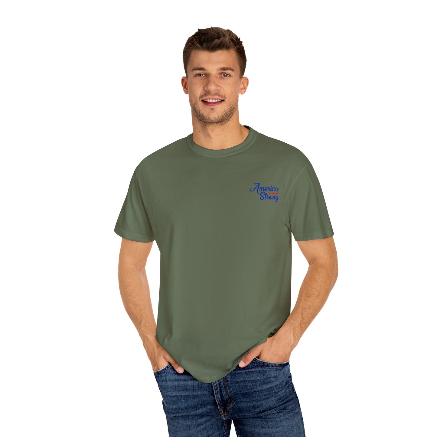 American Patriot Unisex Garment-Dyed T-shirt 8