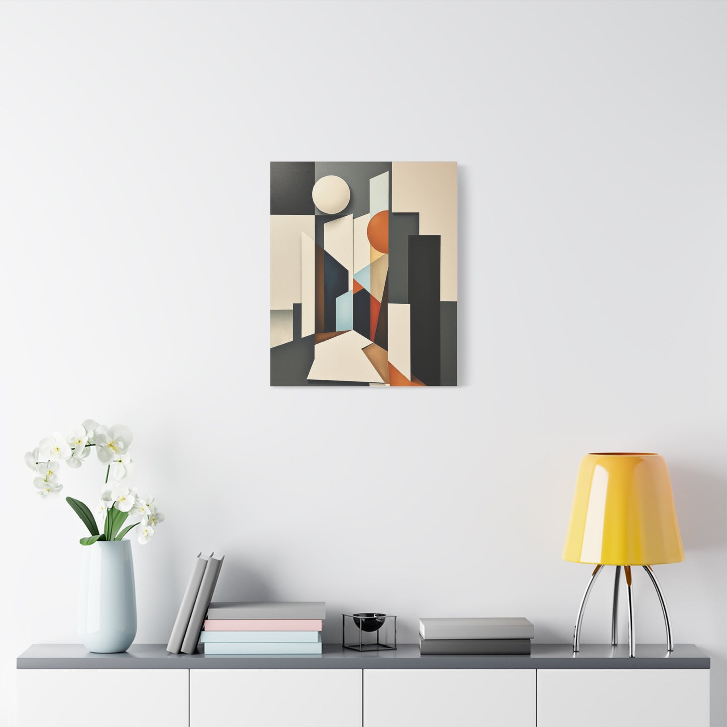 Geometric Abstract Canvas Art Print - Modern Home Decor