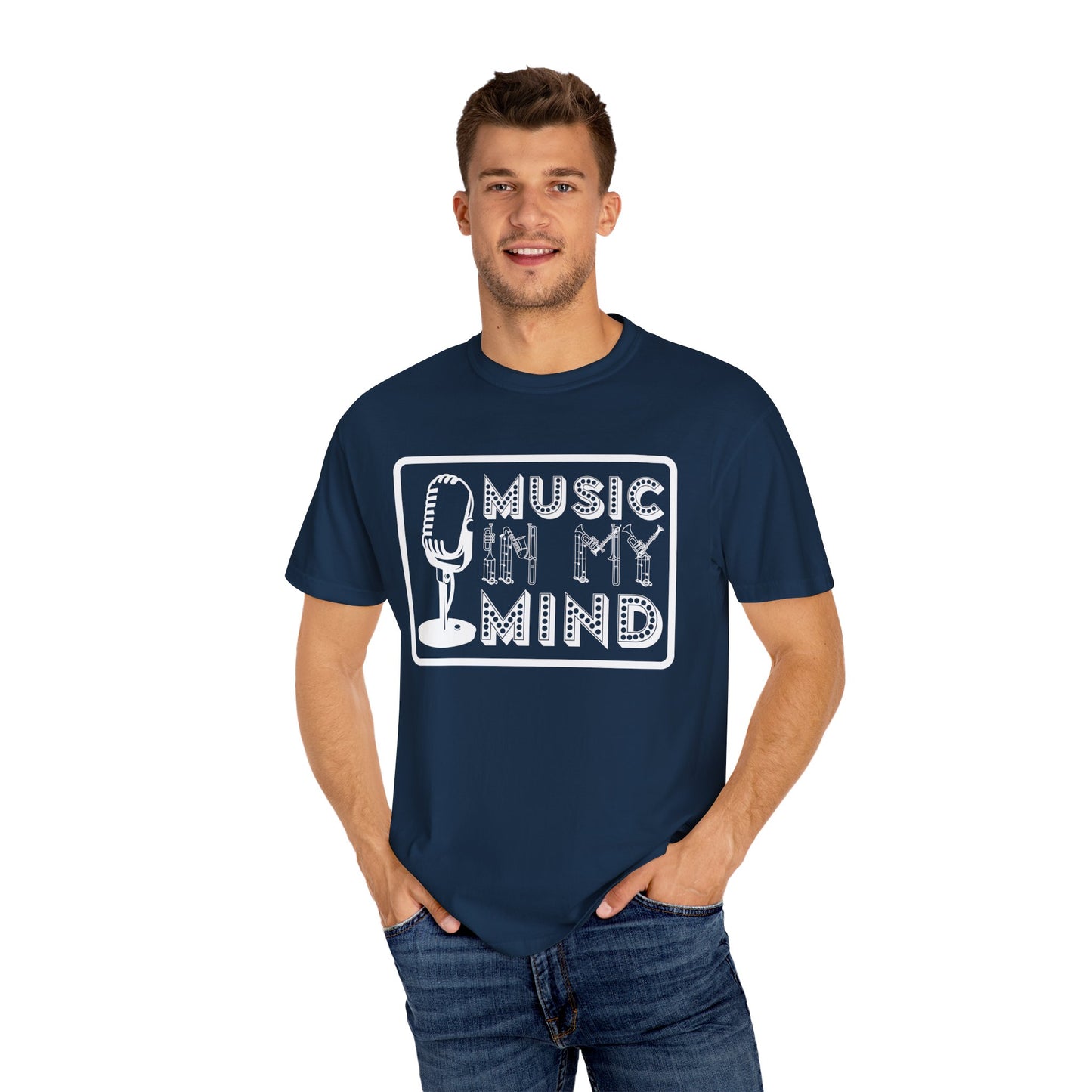 (Music)Unisex Garment-Dyed T-shirt