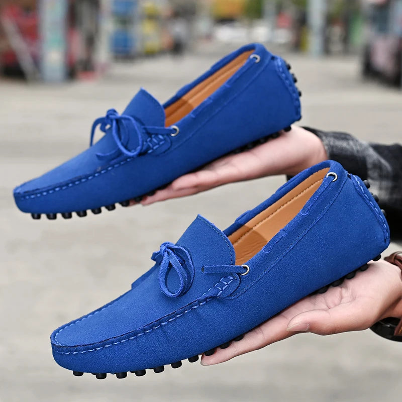 High Quality Leather Loafers Men Casual Shoes Male Driving Shoes Moccasins Slip On Men's Flats Fashion Men Shoes Size 38-49