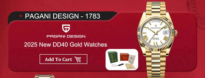 PAGANI DESIGN DD40 Men's Watches 2025 Top Luxury Automatic NH36A Mechanical Wristwatches AR Sapphire Mirror Watch For Men Clock
