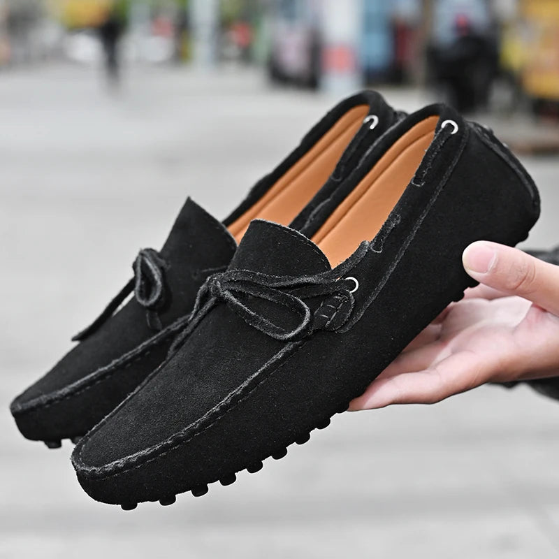 High Quality Leather Loafers Men Casual Shoes Male Driving Shoes Moccasins Slip On Men's Flats Fashion Men Shoes Size 38-49