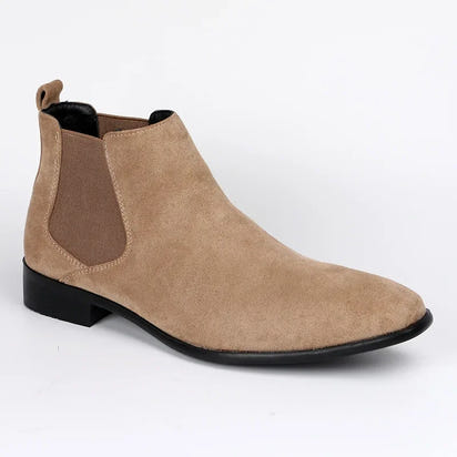 Men's Chelsea Boots Versatile Fashionable Short Boots Small Square Head Designer Shoes Heels Cowgirl Boots