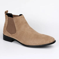 Men's Chelsea Boots Versatile Fashionable Short Boots Small Square Head Designer Shoes Heels Cowgirl Boots