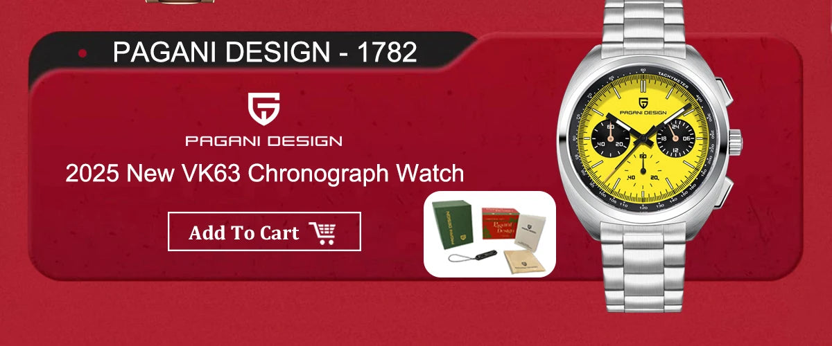 PAGANI DESIGN DD40 Men's Watches 2025 Top Luxury Automatic NH36A Mechanical Wristwatches AR Sapphire Mirror Watch For Men Clock