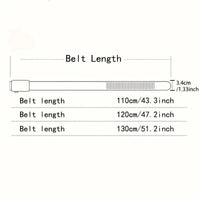 Men's Auto Buckle Business Belt - Textured PU Leather Strap, Metal Clasp Dress Belt Black (High Quality)