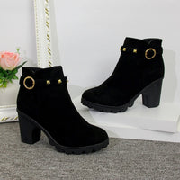 2024 New Spring Winter Women Boots High Quality Lace-up European Ladies Shoes for Women High Heels Women Boots Fast Delivery