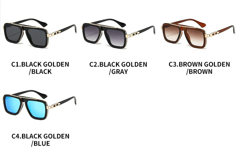 New Square Sunglasses Men Retro Brand Women Shades Female Sun Glasses Vintage Fashion Oculos De Sol Feminino UV400