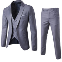 Suits Men Two Piece Sets Pant Set Blazer Turn Down Collar Full Sleeve Slim Fit Tight Waist Coat Long Pants Wedding Fabric Upgade