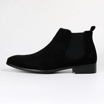 Men's Chelsea Boots Versatile Fashionable Short Boots Small Square Head Designer Shoes Heels Cowgirl Boots