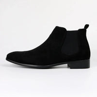 Men's Chelsea Boots Versatile Fashionable Short Boots Small Square Head Designer Shoes Heels Cowgirl Boots