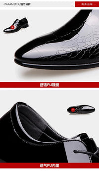 Men's  Leather Shoes Black Soft Leather Soft Bottom Spring And Autumn Best Man Men's Business Formal Wear plus size 38-48