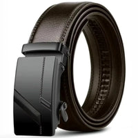 Fashion Automatic Buckle Belt for Men Famous Brand Business Belt Men PU Leather Waist Straps Black Male Jeans Belts for Men