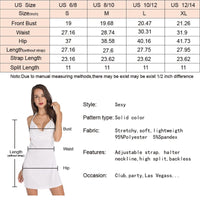 Women's Sexy Home Halter Camisole Dress Summer Spice Girl Dress Y2K Sexy Sleeveless Backless Red Mini Dresses Bodycon Lady Skirt