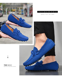 High Quality Leather Loafers Men Casual Shoes Male Driving Shoes Moccasins Slip On Men's Flats Fashion Men Shoes Size 38-49