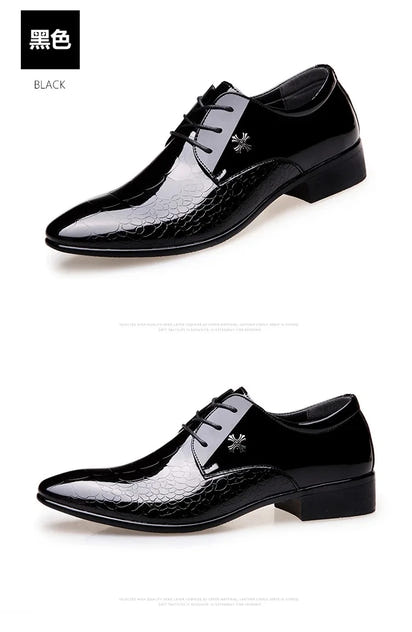 Men's  Leather Shoes Black Soft Leather Soft Bottom Spring And Autumn Best Man Men's Business Formal Wear plus size 38-48