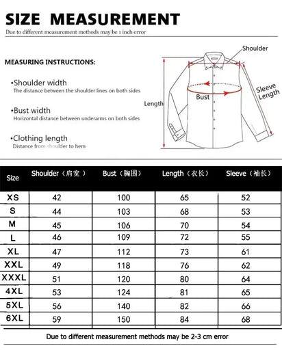 Men's Shirt Business Lapel Shirt, Black White Grey, Outdoor Street Long Sleeve Button Shirt, High Quality Soft Fabric XS-6XL Siz