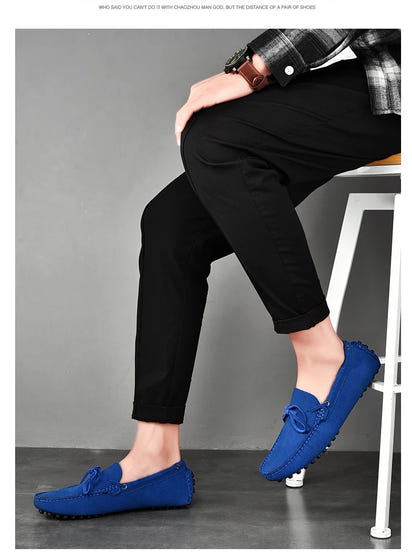 High Quality Leather Loafers Men Casual Shoes Male Driving Shoes Moccasins Slip On Men's Flats Fashion Men Shoes Size 38-49