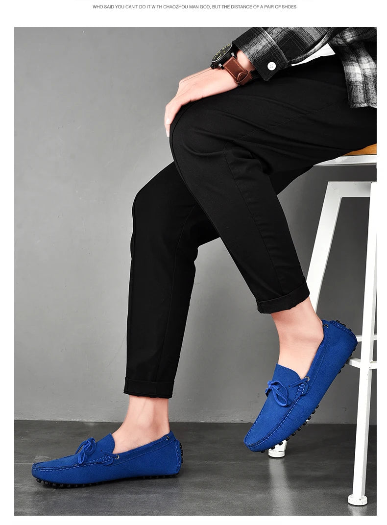 High Quality Leather Loafers Men Casual Shoes Male Driving Shoes Moccasins Slip On Men's Flats Fashion Men Shoes Size 38-49