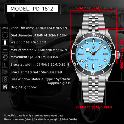 2025 New PAGANI DESIGN Men's Watches Top Luxury NH35 Mechanical Wristwatch Automatic Watch For Man Waterproof Luminous Gift Box