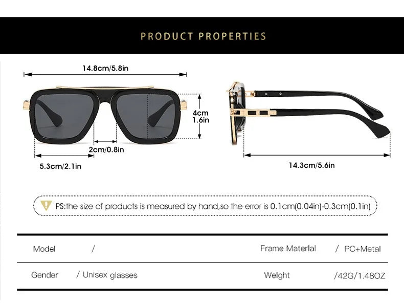 New Square Sunglasses Men Retro Brand Women Shades Female Sun Glasses Vintage Fashion Oculos De Sol Feminino UV400