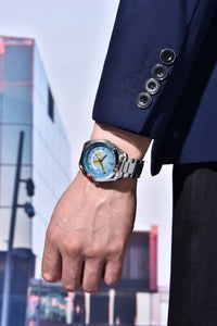 PAGANI DESIGN 2025 New World time GMT Zone Map Men's Watches Automatic Watch For Men NH34A Mechanical Waterproof Wristwatch Men