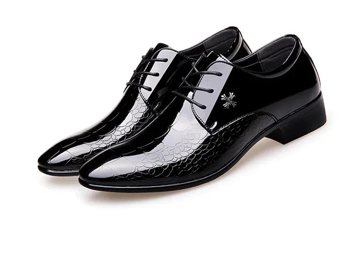 Men's  Leather Shoes Black Soft Leather Soft Bottom Spring And Autumn Best Man Men's Business Formal Wear plus size 38-48
