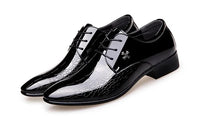 Men's  Leather Shoes Black Soft Leather Soft Bottom Spring And Autumn Best Man Men's Business Formal Wear plus size 38-48